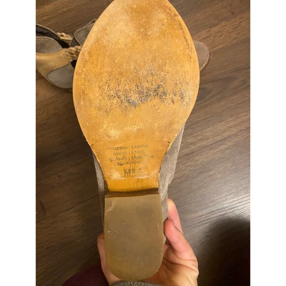 Anthropologie Rebels tan calista woven shoes sz: 8.5 - Picture 8 of 8